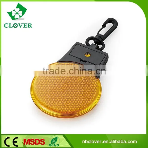 Round Shape 2 Led Plastic Mini Led Flashlight Keychain photo-2