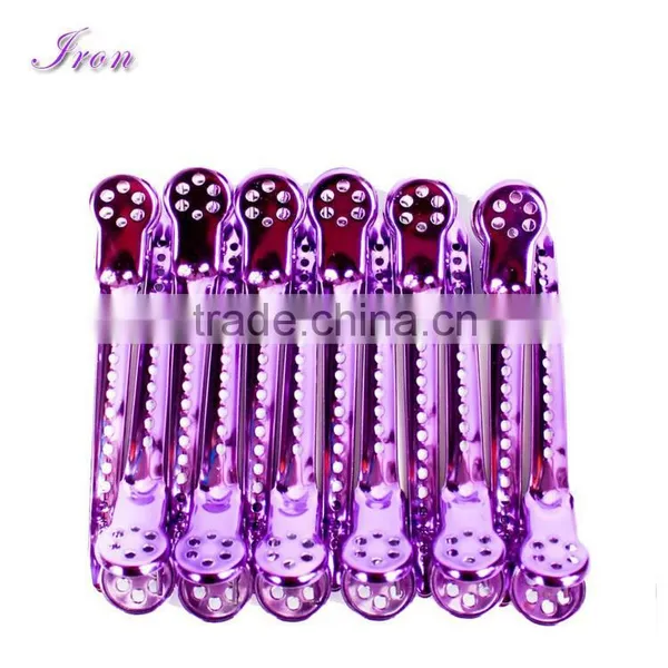 Hairdressing Aluminum Hair Clips Clamps Salon Barber Section Hair Grip Clip Styling Tools photo-3