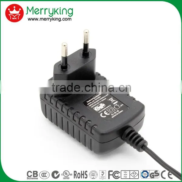 Safety Mark ac Adapter 12W CE/GS/RoHS Europe Plug Power Adapter 18V500mA for Router photo-2