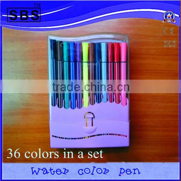 36 Color Corrugated Shape of Water Color Pen