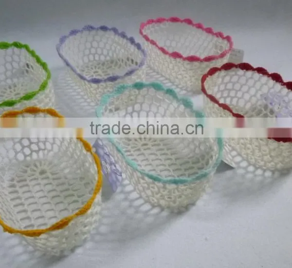 Crochet Mini Basket Oval