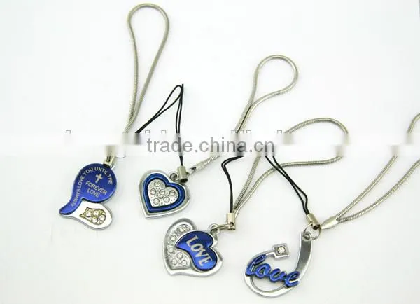 Latest Fashion Heart Mobile Phone Straps Wholesale