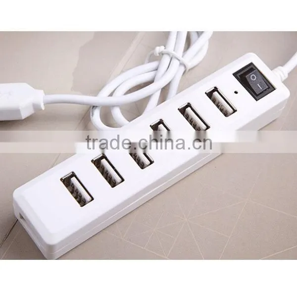 7 Port USB 2.0 Hub High Speed USB Powered Hub Adapter For Desktop PC Laptop Mac Book photo-3