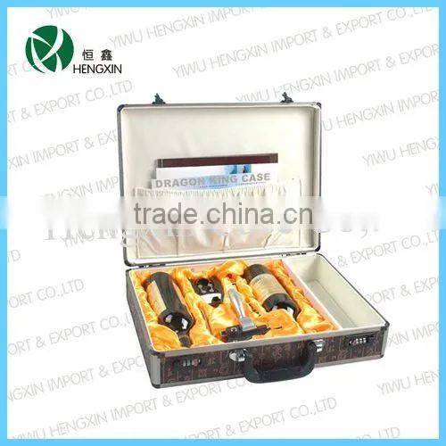 High Quality Wine Bottle Display Case Two Bottles Wine Box
