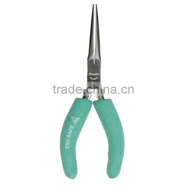 Brand ProsKit PM-046CN ESD Safe Needle Nose Plier (150mm) With Cushioned Handle & Double Leaf Springs