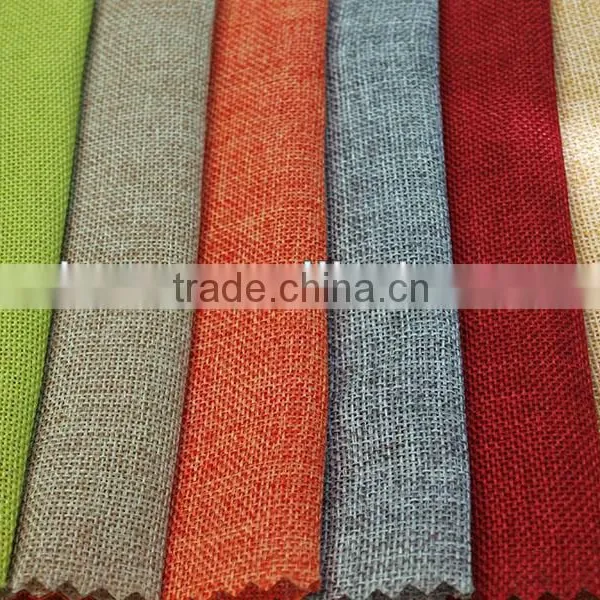 Faux or Imitation Linen Fabric for Sofa and Package