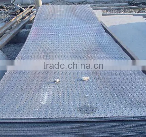 Q195 Q235 Q345 Checkered Plates Hot Rolled Checkered Steel Sheet