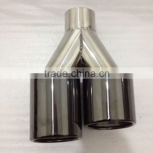 Most Popular Black Titanium Coated Universal Exhaust Tips/muffler Pipes photo-3