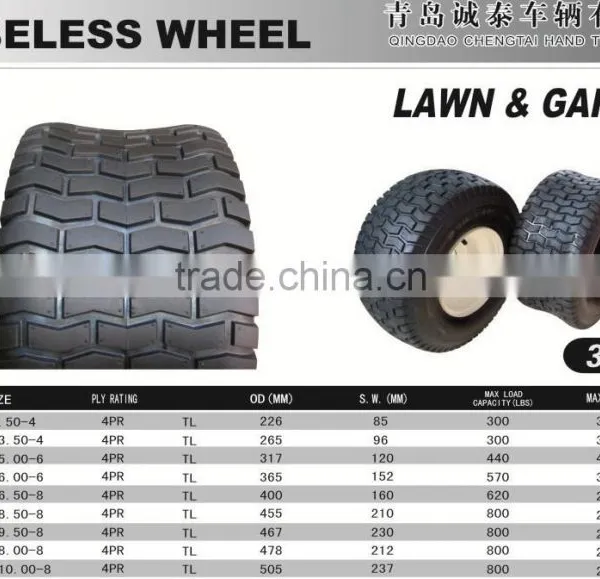 20x10.00-8 Tubeless Lawnmower Tire Wheel Lawn Garden Agriculture Horticultural photo-3