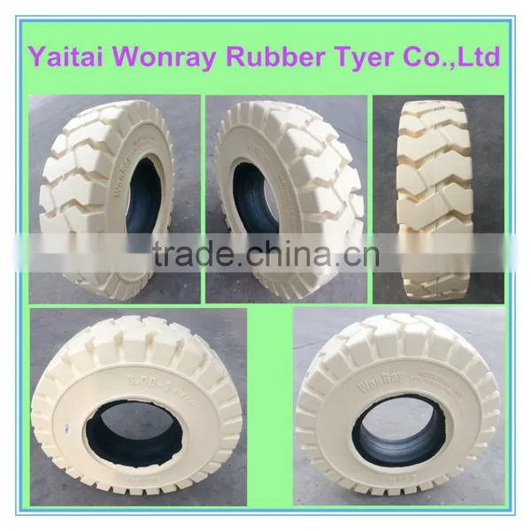 Non Marking Forklift Tires 600-9 White From China photo-1