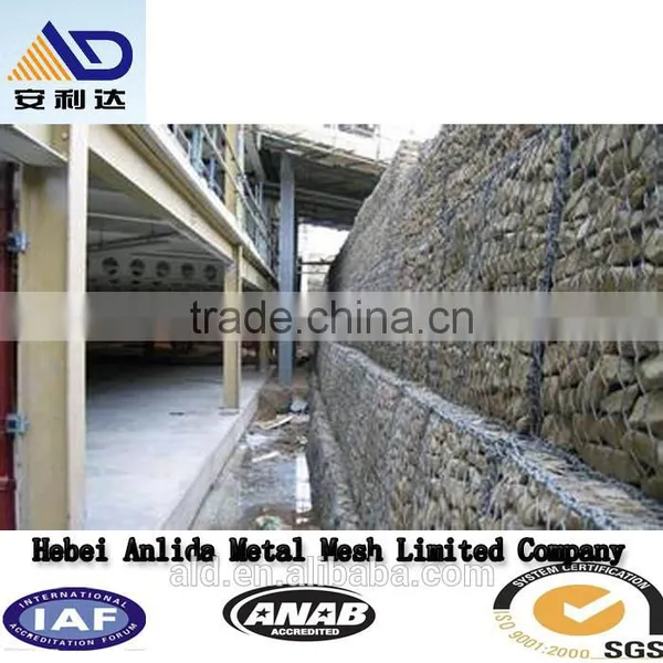 Corrosion Resistance Gabion Retaining Wall in River , Gabion Wire Mesh in Dyke photo-3