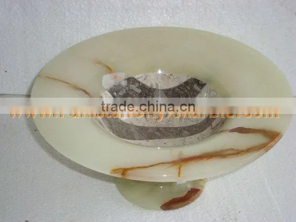Hot Sale MANUFACTURER AND EXPORTERS OF ONYX FRUIT TRAYS HANDICRAFTS photo-3