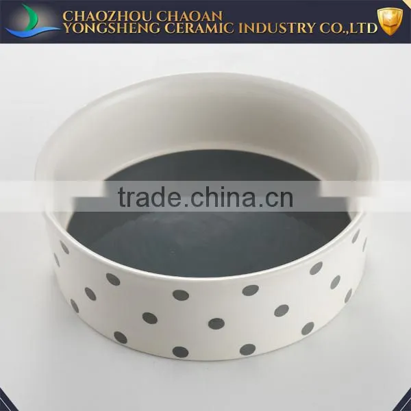Ceramic Handpaint Fine Pet Products Pet Bowl Feeder