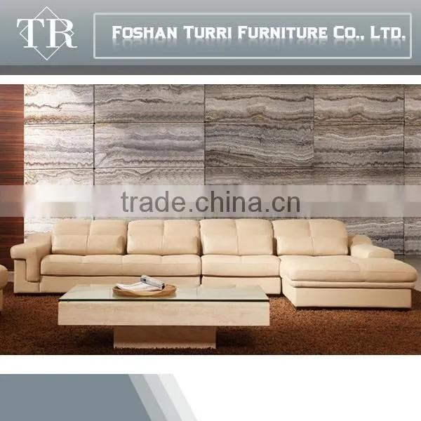 2017 Modern Chesterfield Corner Leather Sofa for Living Room Furniture photo-3
