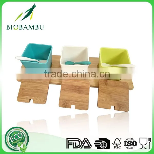 Eco-friendly Bamboo Spice Box, Storage Bottle&jars Fiber Seasoning Box photo-2