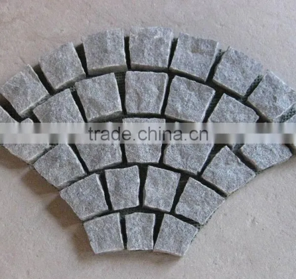 Fanned Paving Stone Cheap Driveway Paving Stone Fan Shape Granite Paving Stone photo-4