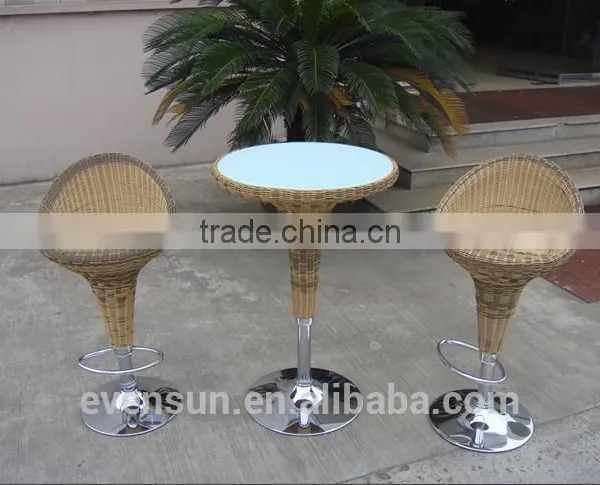 Club Pub Furniture Aluminium Rattan Bar Stool, Bar Stool Chair, Bar Stool High Chair photo-6
