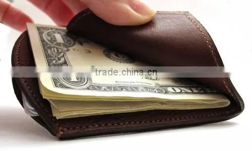 Brown Little Front Pocket Wallets Card Holder photo-3