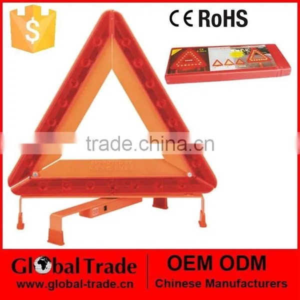 Warning Triangle with LED Light.Emergency Warning Sign Triangle folding Reflective Hazard Breakdown Kit .A0979
