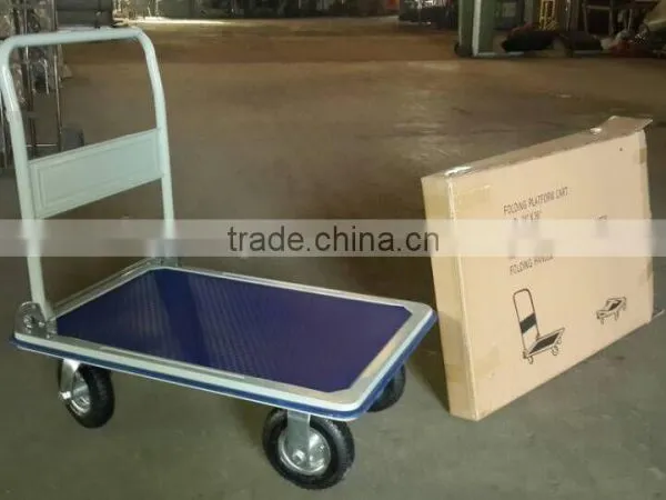 Platform Hand Truck PH300,with 8" Pnematic Rubber Wheel Caster photo-2