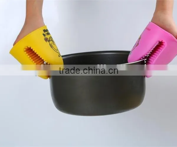 Cute Gloves Household Kitchen Colorful Heat Resistant Silicon Gloves photo-6