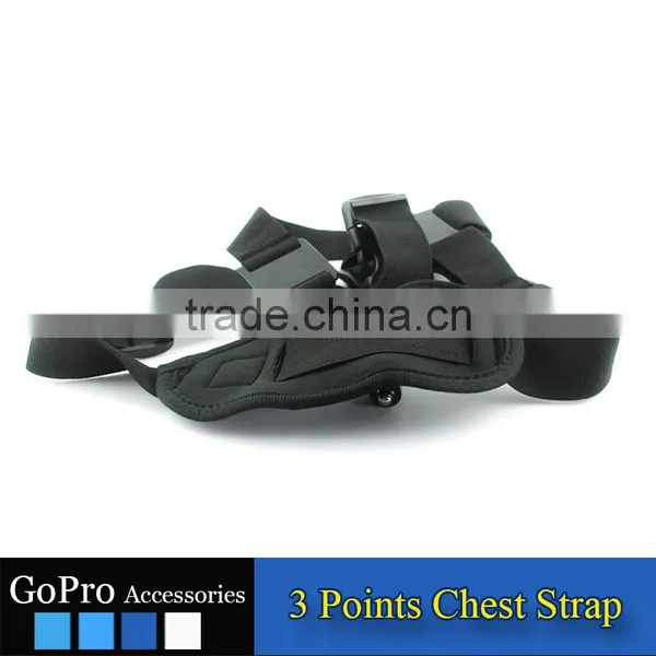 2016 New Wholesale Cheap Gopros Shoulder Strap 3 Point Chest Strap for Sports Camera Accessory photo-3