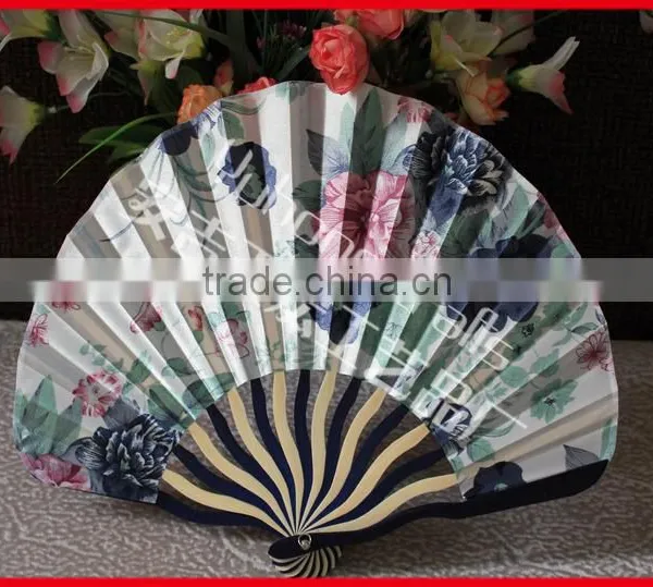 Chinese Style Handcrafts Fabric Fan photo-2
