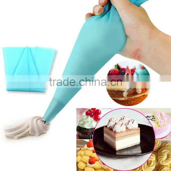 1pcs Portable 13" Reusable Silicone Icing Piping Cream Pastry Bag Cake DIY Decorating Tool Hot Search photo-6