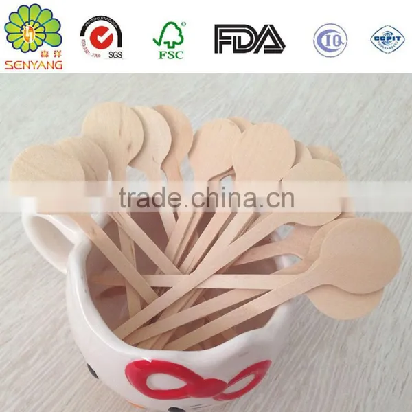 Drink Round Head Wood Stirring Stick for Coffee photo-4