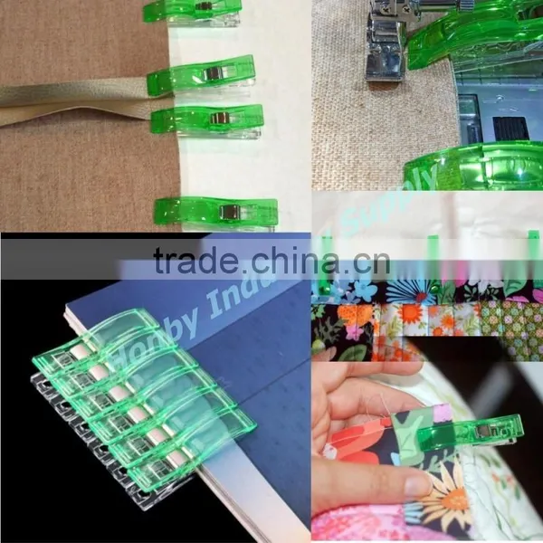 Patchwork 55mm Plastic Spring Fabric Clip for Quilt Basting Sewing Dressmaking photo-5