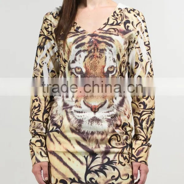 Animal Print 2015 Lady Top,women Top,top photo-2