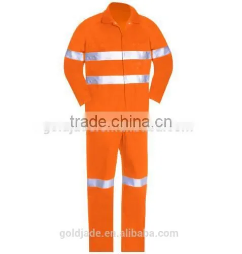 Customized Fire Retardant Industrial Ultrasoft Uniform Reflective Tape Overalls photo-4