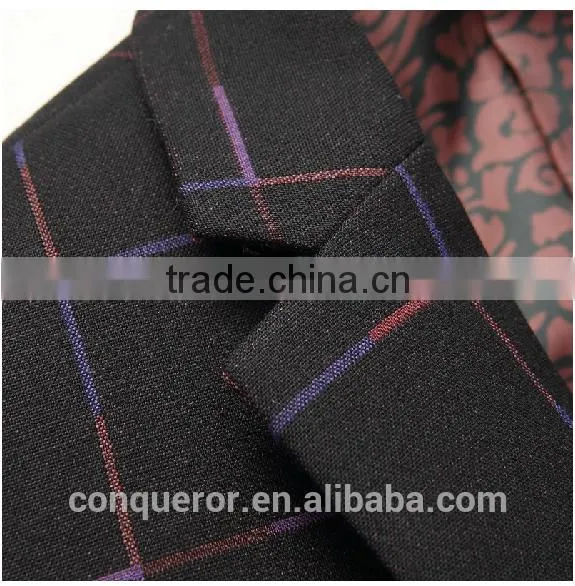 Grid Window Pane Man Suit.BSPL0633 photo-3