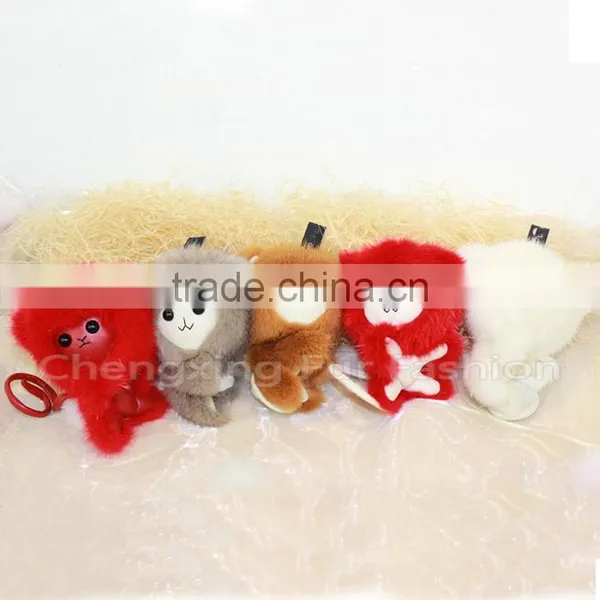 CX-A-03 Genuine Mink Fur Monkey Dolls Cute Toys Mink Fur photo-6