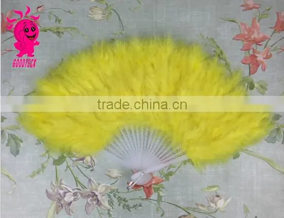 Wholesale Good Quality Multicolor Turkey Feather Fan photo-4