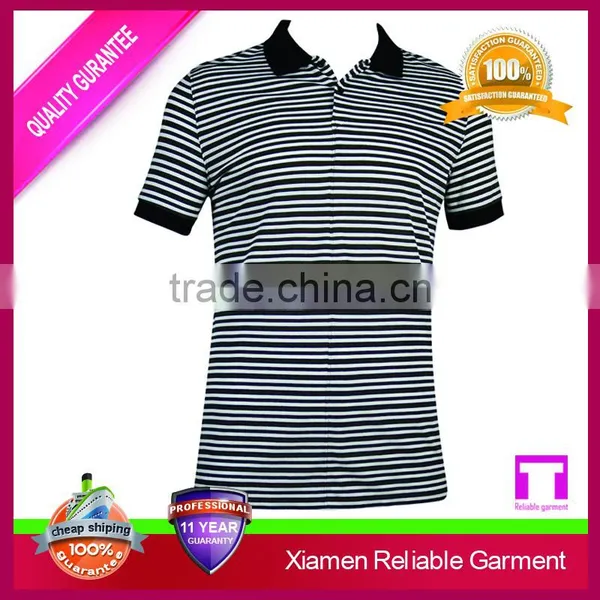 Custom Multi-color Striped Polo Shirt for Men, High Quality Polo Shirts Wholesale China photo-6