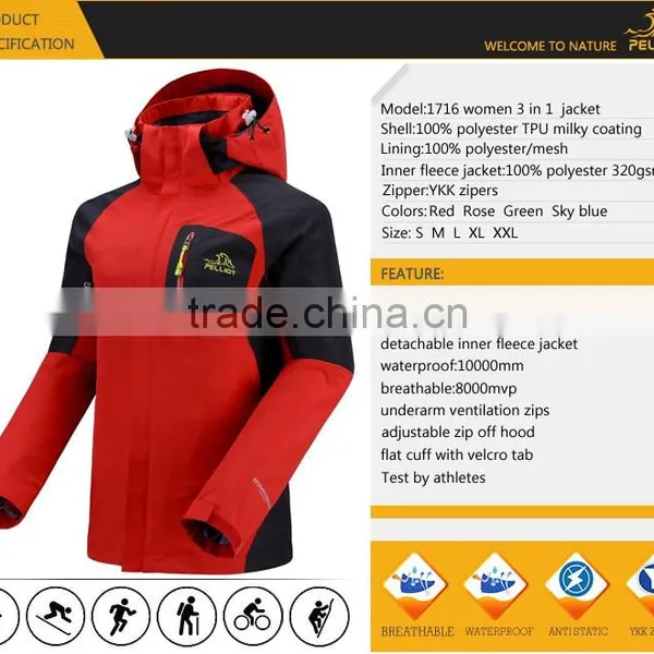 Hot Selling New Clothing Women Outdoor Waterproof Jackets With Hoodies photo-6