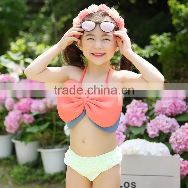 S60580B Girls Bathing Suits Lovely Children Clothing 3Pcs Sets Swimwear photo-3