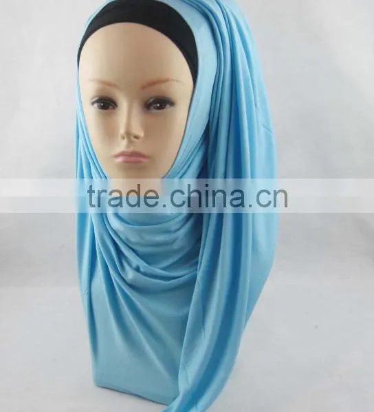 Muslim Lengthened Curling Scarf Korea Sweater Scarf Arabic Pure Color Scarf photo-3