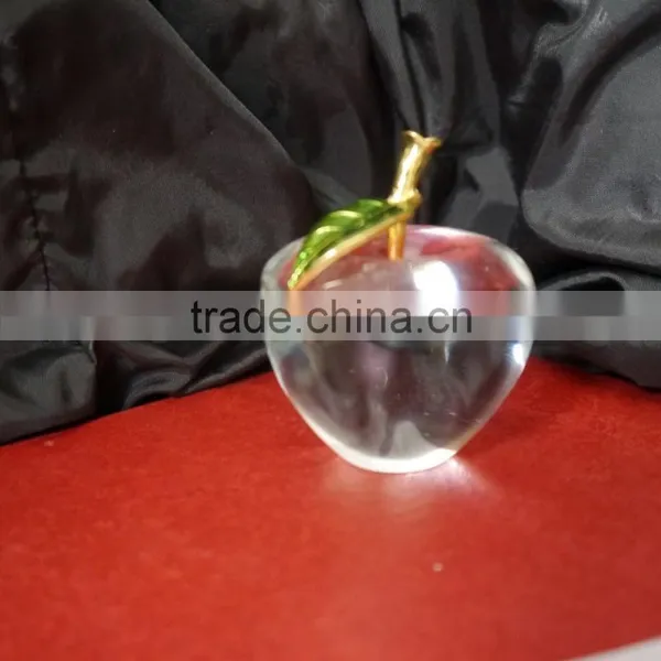 High Quality Quality Crystal Clear Colour Apple Model for Wedding Gift photo-6