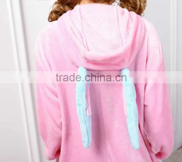 Soft Fannel Warm Rabbit Costume Wholesale Bunny Costume Animal Adult Onesie photo-6