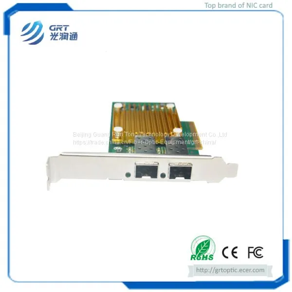 F1002E 10Gigabit Intel 82599ES Dual-port Fiber Optical PCIe NIC Network Card photo-2