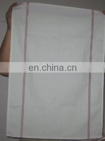 Vintage Wine Promotion Printing Stripes Cotton Tea Towel for Wholesale photo-3
