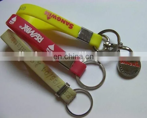 Cheap Custom Silicone Bracelet Keychains Manufacturer photo-6