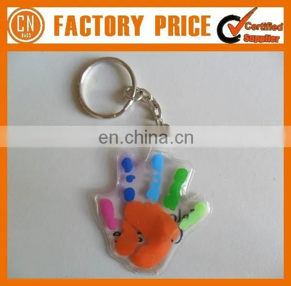 Customized Logo OEM Designed Liquid Keychain