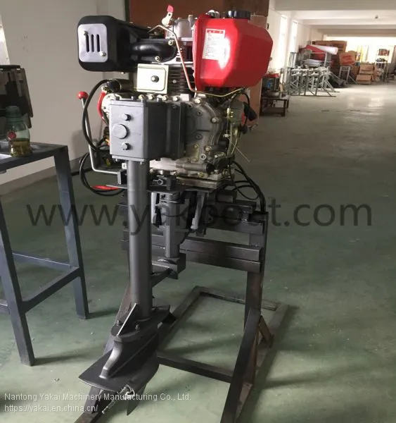 6HP 1-cylinder Air-cooled 4 Stroke Diesel Outboard Marine Engine photo-2