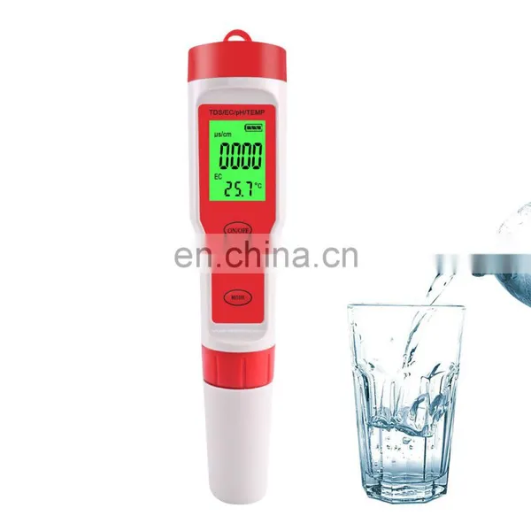 TDS/EC/pH Meter With Temp Water pH Meter 4 in 1 pH and Conductivity Moisture Temperature Sensor photo-6
