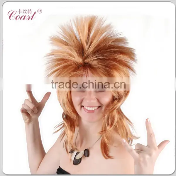 Cheap Fashion Rock Star Fake Spiky Punk Synthetic Hair Wig photo-2