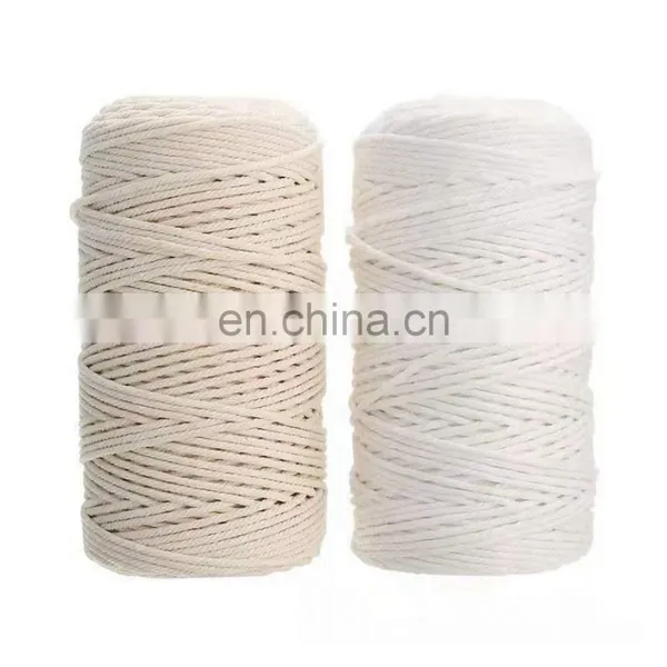 Newest Design Top Quality Natural Braided Macrame Cord Cotton Ropes photo-2