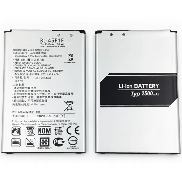 BL 45F1F 2500mAh Replacement Batteries For LG k8 K4 K3 M160 MS210 X230K M160 X240K LV3 (2017 Version K8) Cell Phone Battery photo-5